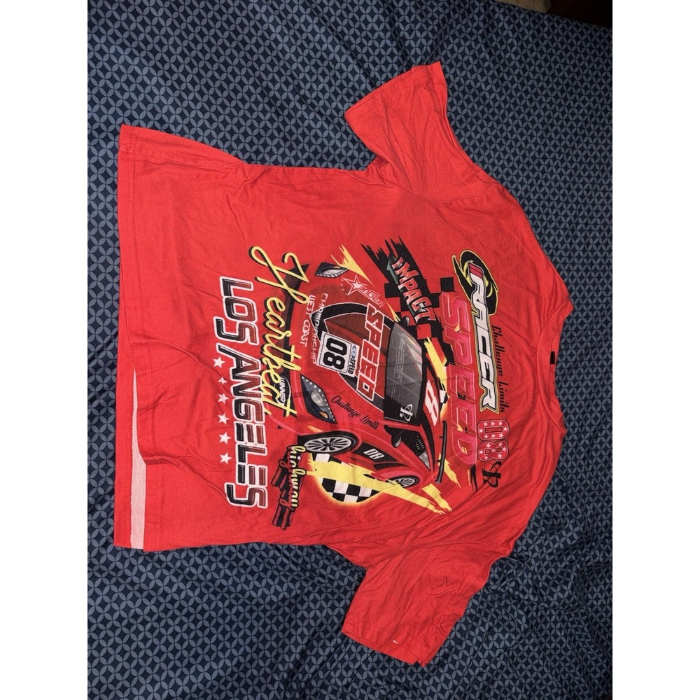 Shein Graphic Tee Los Angeles CA 97 Limit Adventures Top Racing Shirt L